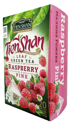 Tien Shan Зелений чай Малина Рожева - 20пак
