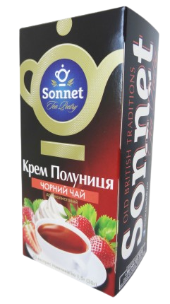 Sonnet Крем Полуниця (чай чорний) - 20 пак.