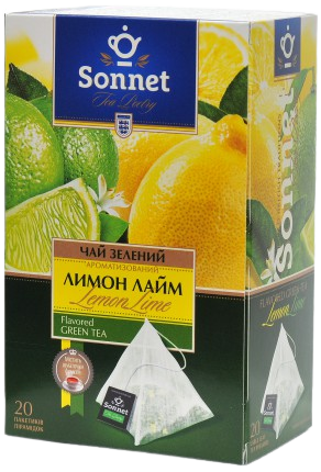 Sonnet Лимон Лайм (чай зелений) - 20пак.