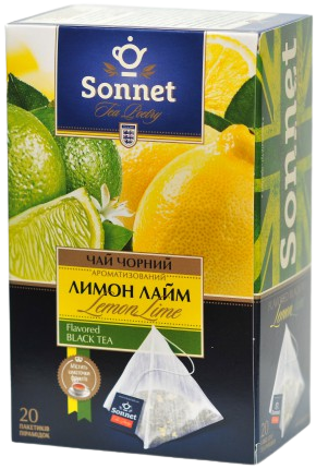 Sonnet Лимон Лайм (чай чорний) - 20пак.